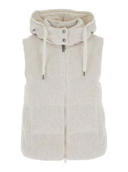 Brunello Cucinelli | Brunello Cucinelli Drawstring Knitted Gilet