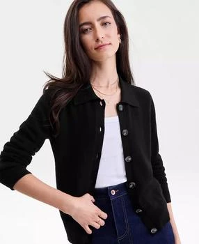 Charter Club Women
s Collared Shrunken Cardigan, Macy
s Exclusive