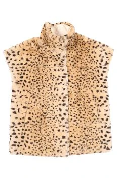 Givenchy | Givenchy Kids Cheetah Print High-Neck Faux-Fur Gilet