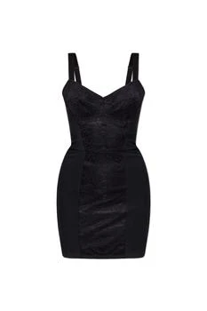 Dolce & Gabbana | Dolce & Gabbana Lace Panelled Mini Strap Dress