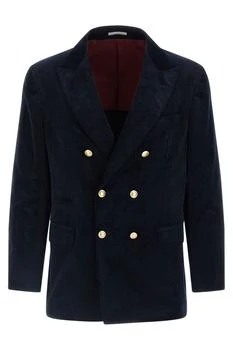 Brunello Cucinelli | Brunello Cucinelli Double-Breasted Corduroy Blazer