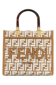 Fendi | Fendi Sunshine FF Jacquard Small Top Handle Bag