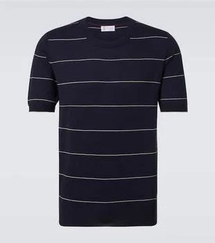 Brunello Cucinelli | Striped cotton jersey T-shirt