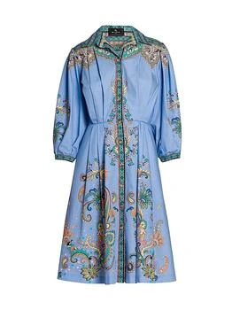 ETRO | Paisley Cotton Poplin Shirtdress