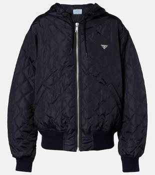 Prada | Hooded quilted jacket