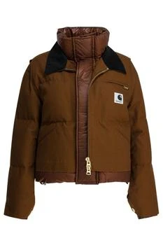 Sacai | Sacai X Carhartt WIP Logo Patch Puffer Jacket