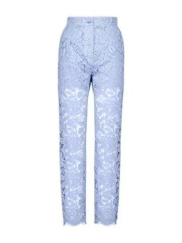 Dolce & Gabbana | Dolce & Gabbana Floral Lace Tailored Pants