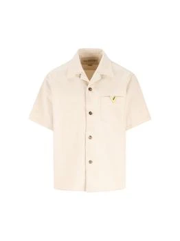 Valentino | Valentino	Button-Up Denim Bowling Shirt