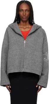 Jil Sander | Gray Double Splittable Washed Felted Jacket