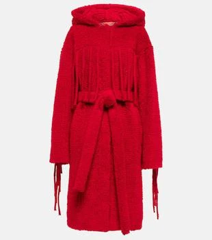 Stella McCartney | Fringed hooded teddy coat