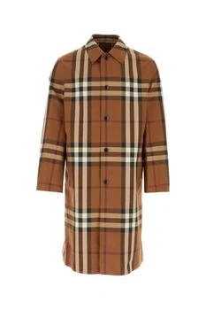Burberry | Burberry Single Breasted Checked Coat