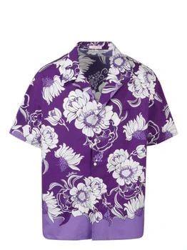 Valentino | Valentino	Street Flowers Daisyland Printed Bowling Shirt