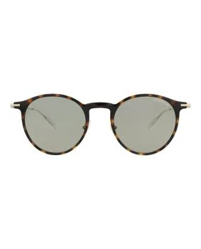 MontBlanc Round-Frame Injection Sunglasses