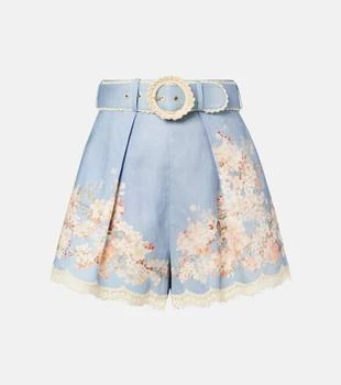 Zimmermann | Cascadian floral linen shorts