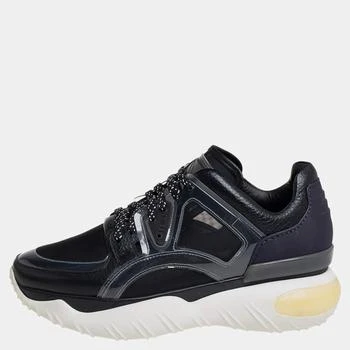 Fendi | Fendi Black/Purple Mesh And Leather Fancy Sneakers Size 38
