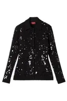 Gucci | Gucci Polo Neck Tweed Cardigan