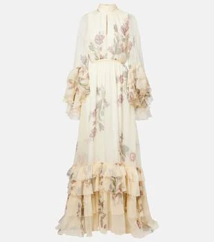 ETRO | Floral silk crepon gown