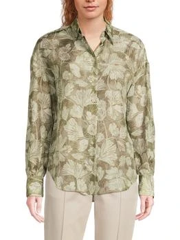 Brunello Cucinelli | Floral Silk Shirt