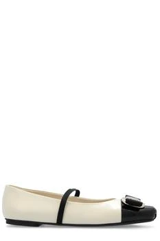 Salvatore Ferragamo | Ferragamo New Vara Plate Bicolor Ballet Flats