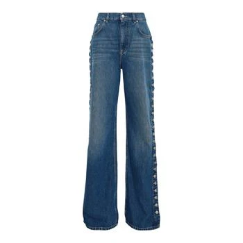 Stella McCartney | Stella McCartney Popper-Studded Straight-Leg Jeans