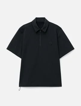 Moncler | Logo Short Sleeve Half-Zip Shirt