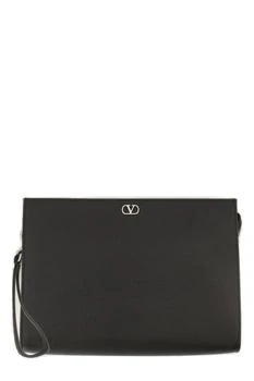 Valentino | Valentino VLogo Signature Zip-Up Clutch Bag