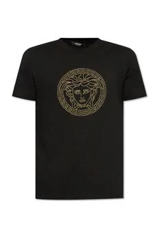 Versace | Versace Medusa Head Embellished Crewneck T-Shirt
