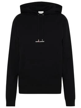 Yves Saint Laurent | Saint Laurent Logo Printed Drawstring Hoodie