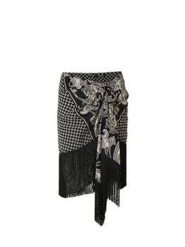 Balmain | Balmain Fringed Scarf Skirt