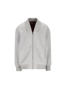 Gucci | Gucci Web Detailed Jersey Zip Jacket