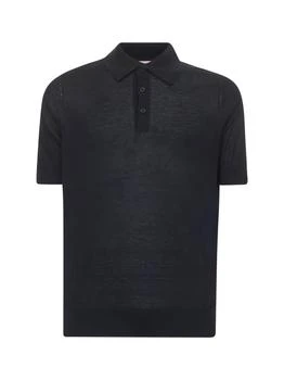 Brunello Cucinelli | Brunello Cucinelli Short-Sleeved Fine-Knit Polo Shirt