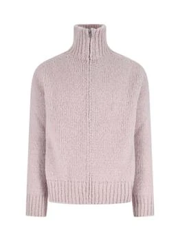 Jil Sander | Jil Sander High-Neck Zipped Knit Cardigan