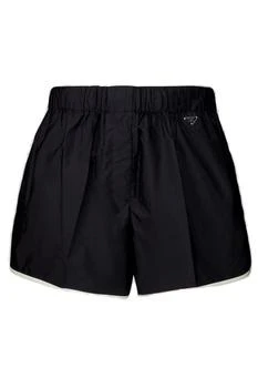 Prada | Prada Triangle-Logo Elasticated Waistband Shorts