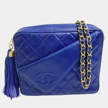 Chanel | Chanel blue CC Mark CC shawl Shoulder Bag