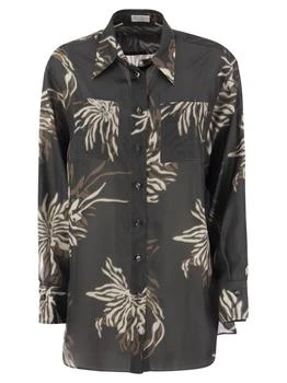 Brunello Cucinelli | Brunello Cucinelli Abstract Printed Buttoned Shirt
