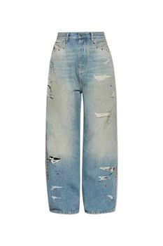 AMIRI | Amiri Distressed Bones Studded Baggy Jeans