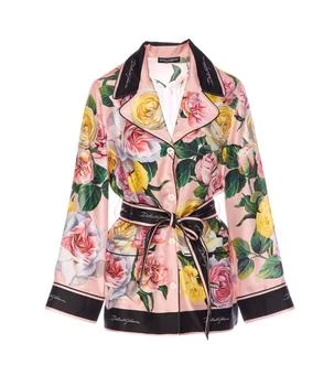 Dolce & Gabbana | Dolce & Gabbana Floral Printed Twill Pajama Shirt