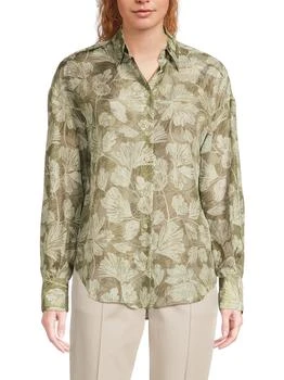 Brunello Cucinelli | Floral Silk Shirt