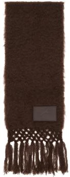 Jil Sander | Brown Wool Blend Scarf