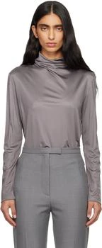 Dries Van Noten | Gray Jersey Turtleneck