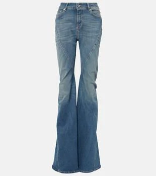 Rick Owens | High-rise flared jeans
