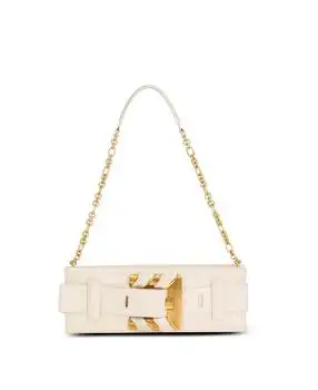 Balmain | Anthem Lambskin and Enamel Clutch