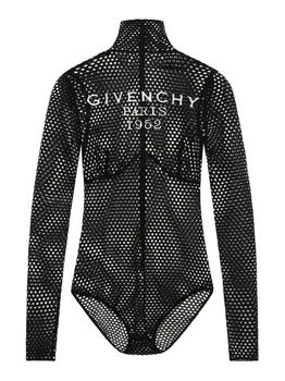 Givenchy | Givenchy Long-Sleeved Mesh knitted Bodysuit