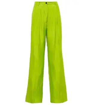 Dries Van Noten | High-rise silk-blend wide-leg pants