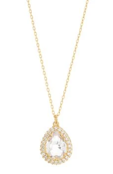 Kate Spade brilliant statements pavé halo pendant necklace