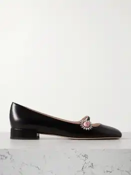 Valentino | Ballerina 20 Embellished Leather Flats - IT35