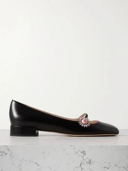 Valentino | Ballerina 20 Embellished Leather Flats  - IT35