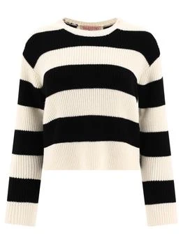 Valentino | Valentino Striped Crewneck Knitted Jumper