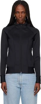 Valentino | Black Embossed Logo Hoodie