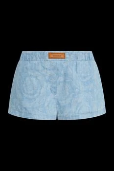 Versace | Versace Logo-Patch Denim Shorts